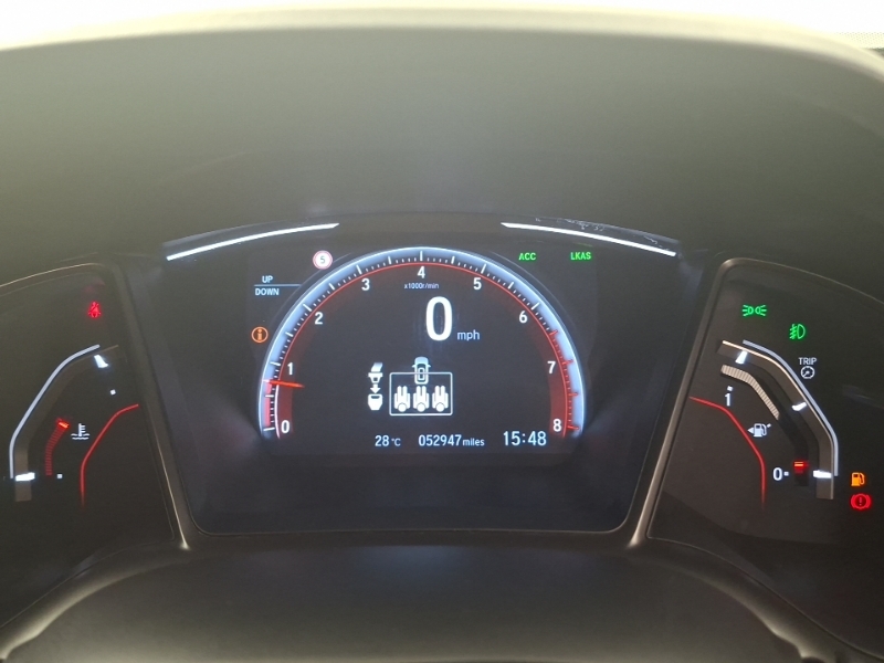 Honda Civic 1.0 Vtec Turbo Sport Line Cvt Euro 6 S S Red #15
