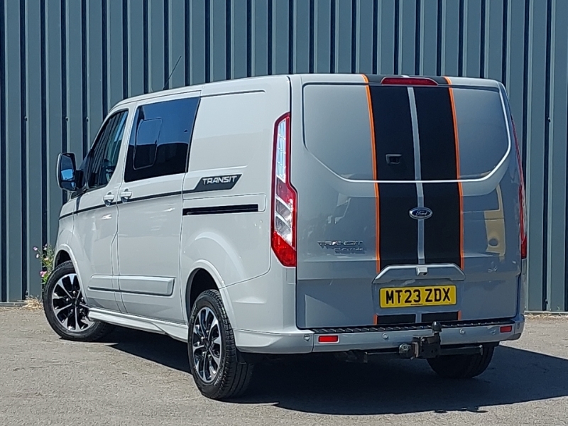 Ford Transit Custom 2.0 Ecoblue 170Ps Low Roof Dcab Sport Van MT23ZDX Grey #2