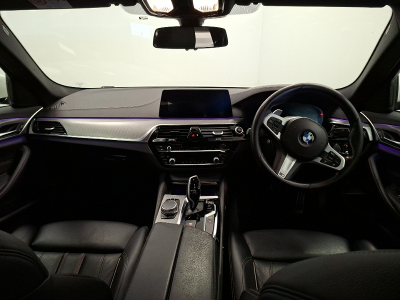 BMW 5 Series 530E M Sport White #3