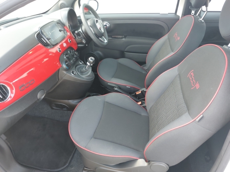 Fiat 500 1.0 Mild Hybrid Red WP73OHB White #5