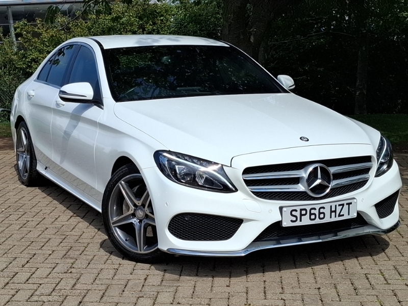Mercedes-Benz C Class C200d Amg Line White