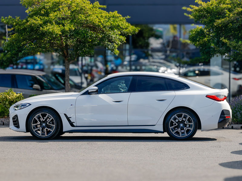 BMW 4 Series 420D Mht M Sport Step FY23WXM White #4