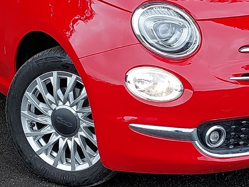 Fiat 500 500E Red White #20