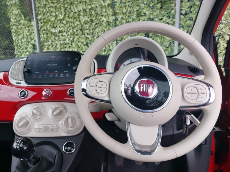 Fiat 500 500E Red White #8