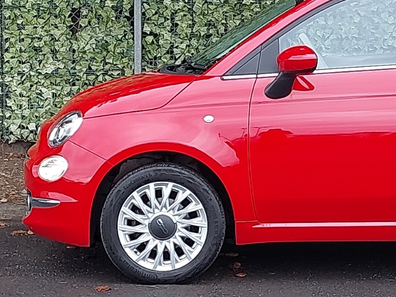 Fiat 500 500E Red White #19