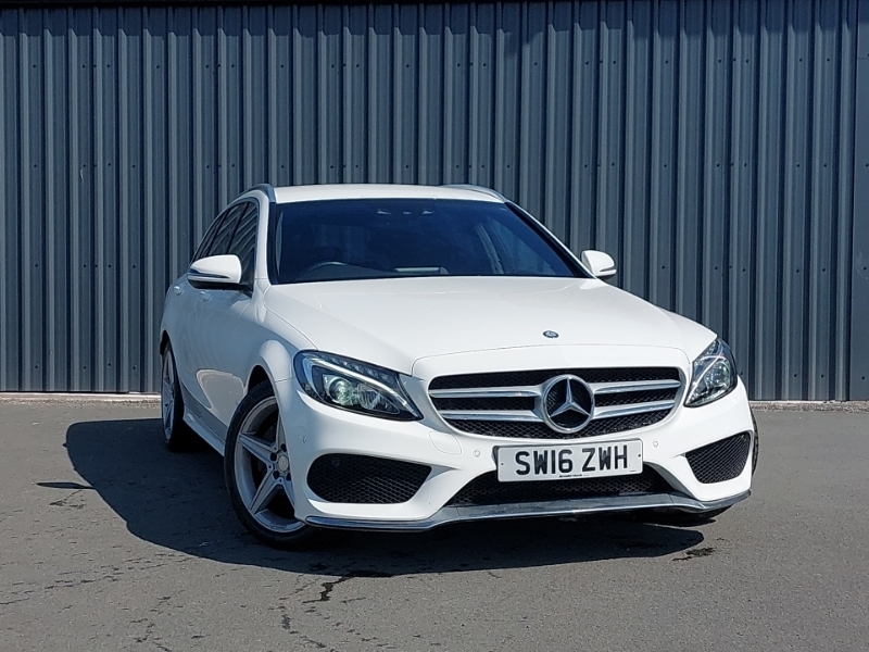 Mercedes-Benz C Class C220d Amg Line White