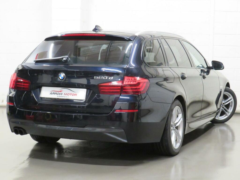 BMW 5 Series 2.0 520D M Sport Touring Euro 6 Ss PY66DXJ Black #3