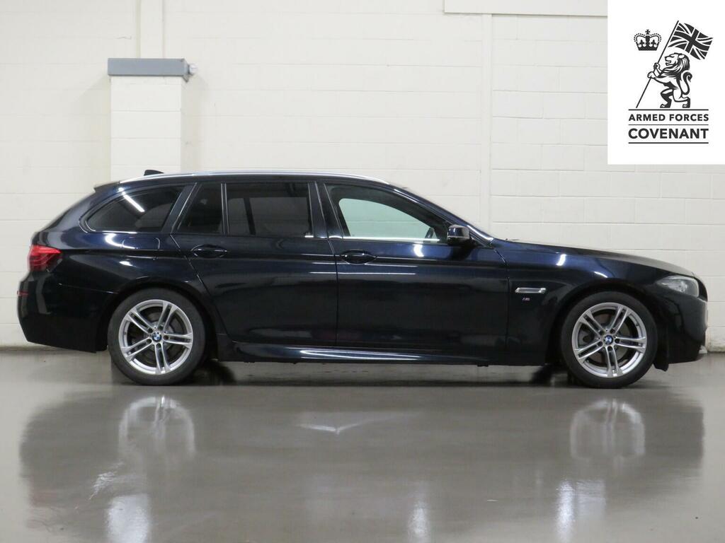 BMW 5 Series 2.0 520D M Sport Touring Euro 6 Ss PY66DXJ Black #2
