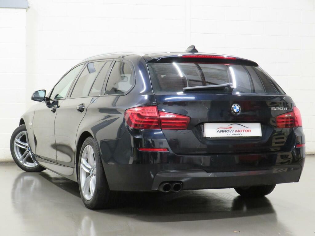 BMW 5 Series 2.0 520D M Sport Touring Euro 6 Ss PY66DXJ Black #5