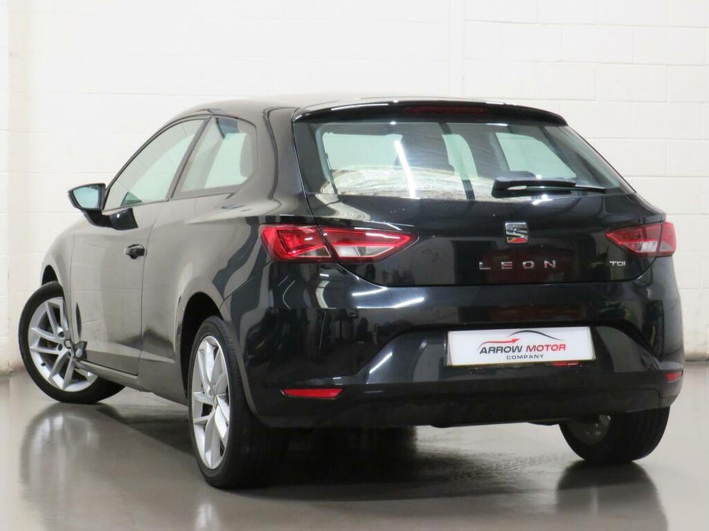 Seat Leon Hatchback 1.6 Tdi Cr Se Sport Coupe Euro 5 Ss 3 SD64VUK Black #5
