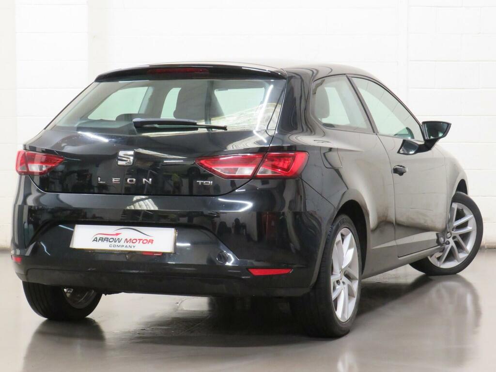 Seat Leon Hatchback 1.6 Tdi Cr Se Sport Coupe Euro 5 Ss 3 SD64VUK Black #3
