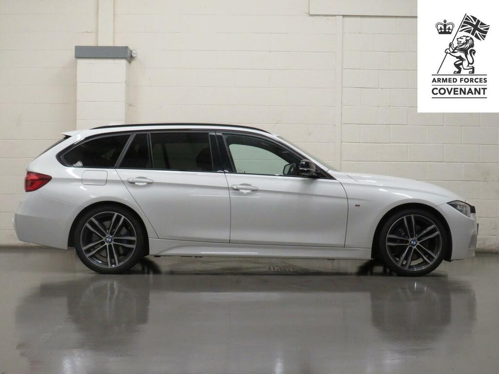 BMW 3 Series Estate 2.0 320D M Sport Shadow Edition Touring Aut YC19FKT White #2