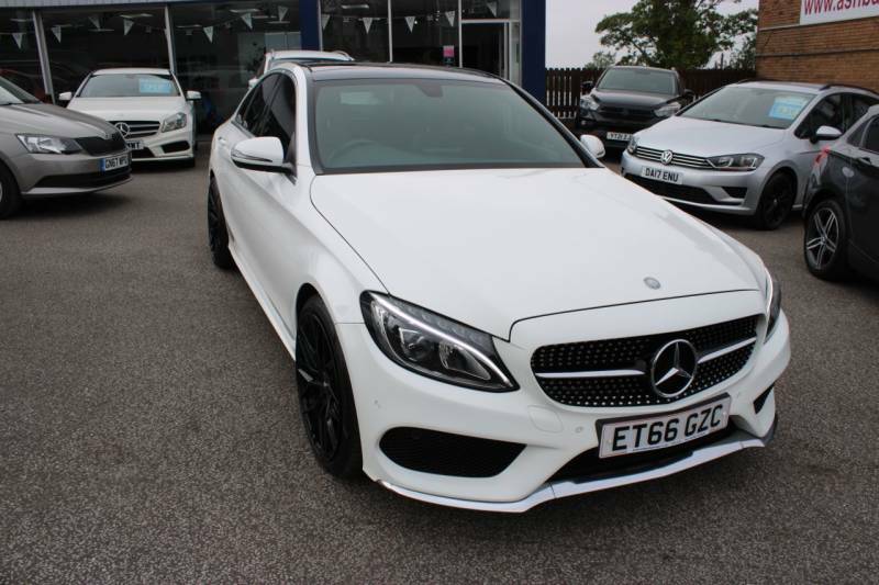 Mercedes-Benz C Class 2.1 C220d Amg Line Premium Saloon G-t White #3