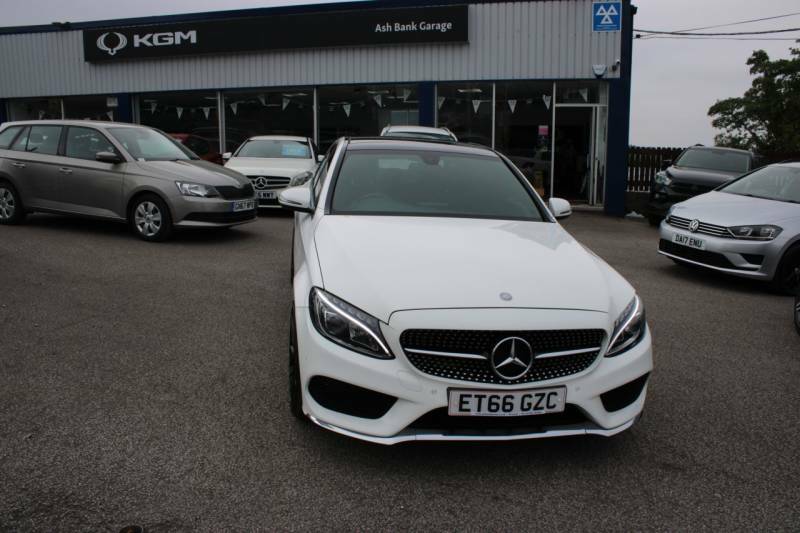 Mercedes-Benz C Class 2.1 C220d Amg Line Premium Saloon G-t White