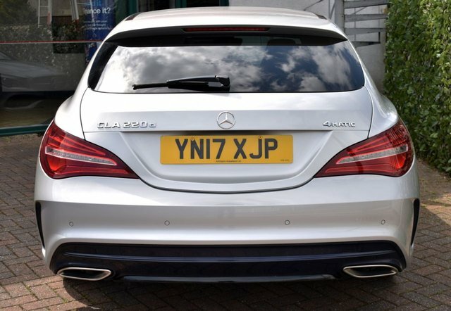 Mercedes-Benz CLA Class 2017 Cla220d Amg-line 4-Matic Shooting Brake 7G-dc YN17XJP Silver #5