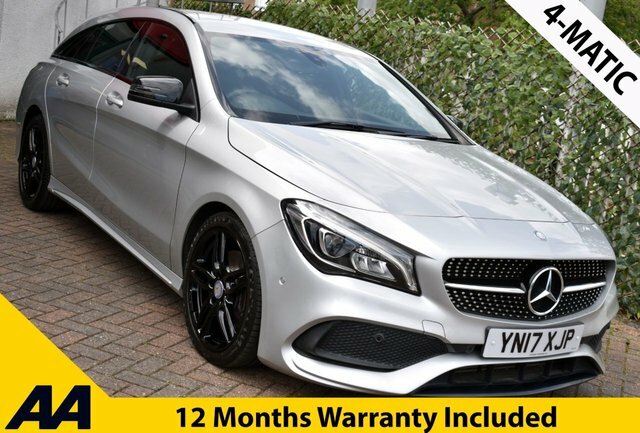 Mercedes-Benz CLA Class 2017 Cla220d Amg-line 4-Matic Shooting Brake 7G-dc Silver