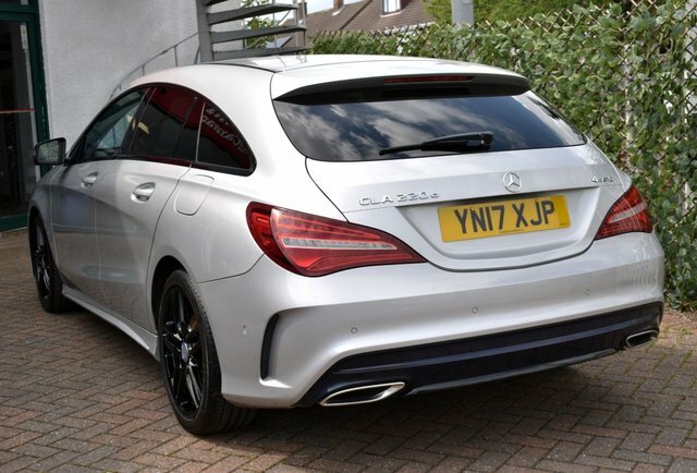 Mercedes-Benz CLA Class 2017 Cla220d Amg-line 4-Matic Shooting Brake 7G-dc YN17XJP Silver #4