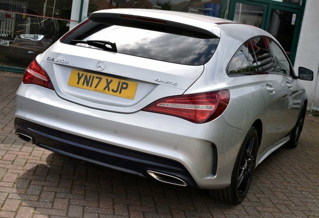 Mercedes-Benz CLA Class 2017 Cla220d Amg-line 4-Matic Shooting Brake 7G-dc YN17XJP Silver #6