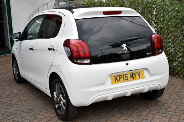 Peugeot 108 2015 1.2 Vti Puretech Allure Top 81 Bhp White #4