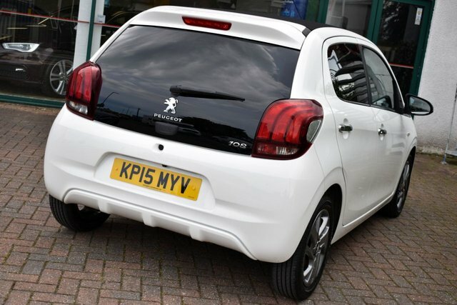 Peugeot 108 2015 1.2 Vti Puretech Allure Top 81 Bhp White #6