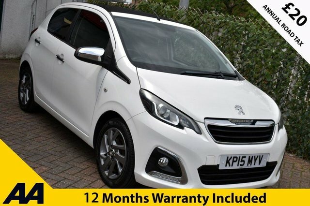 Peugeot 108 2015 1.2 Vti Puretech Allure Top 81 Bhp White