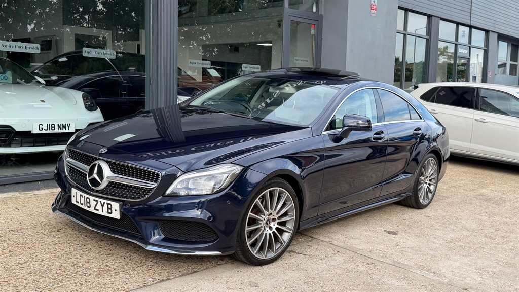 Mercedes-Benz CLS 2.1 Cls220d Amg Line Premium Coupe G-tronic Eur Blue #2