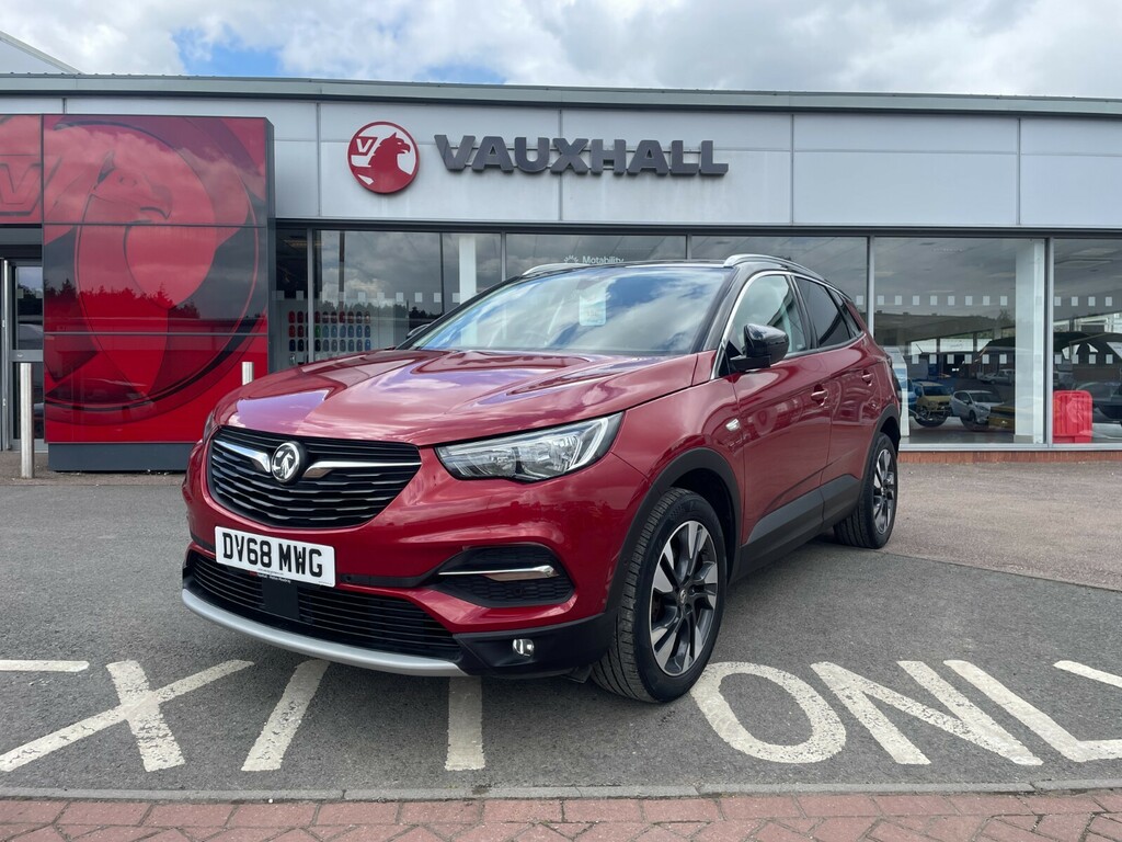 Vauxhall Grandland X Sport Nav 1.2T 130Ps DV68MWG Red