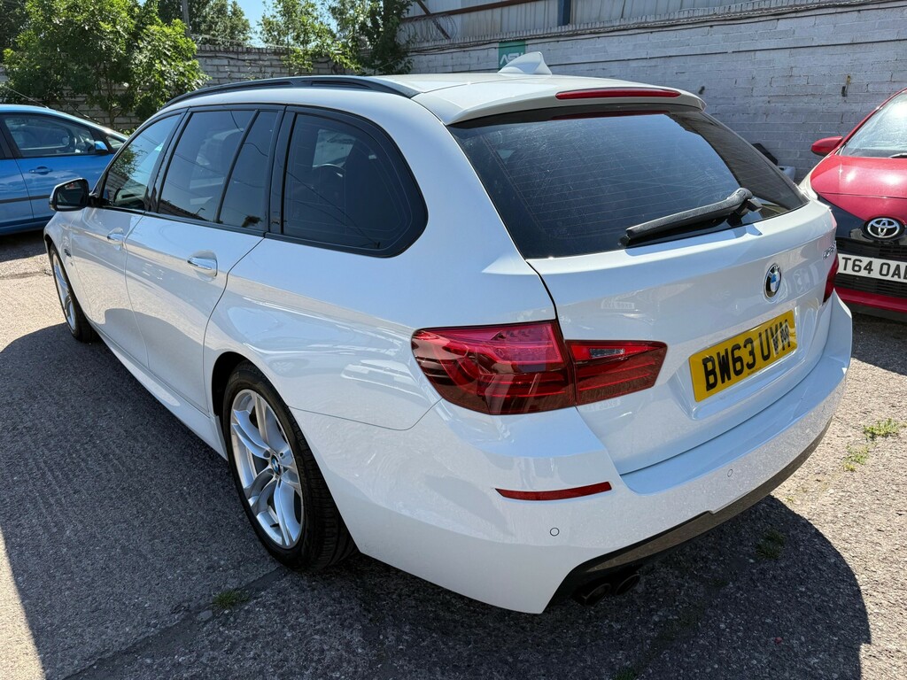 BMW 5 Series 2.0 523D M Sport Touring White #5