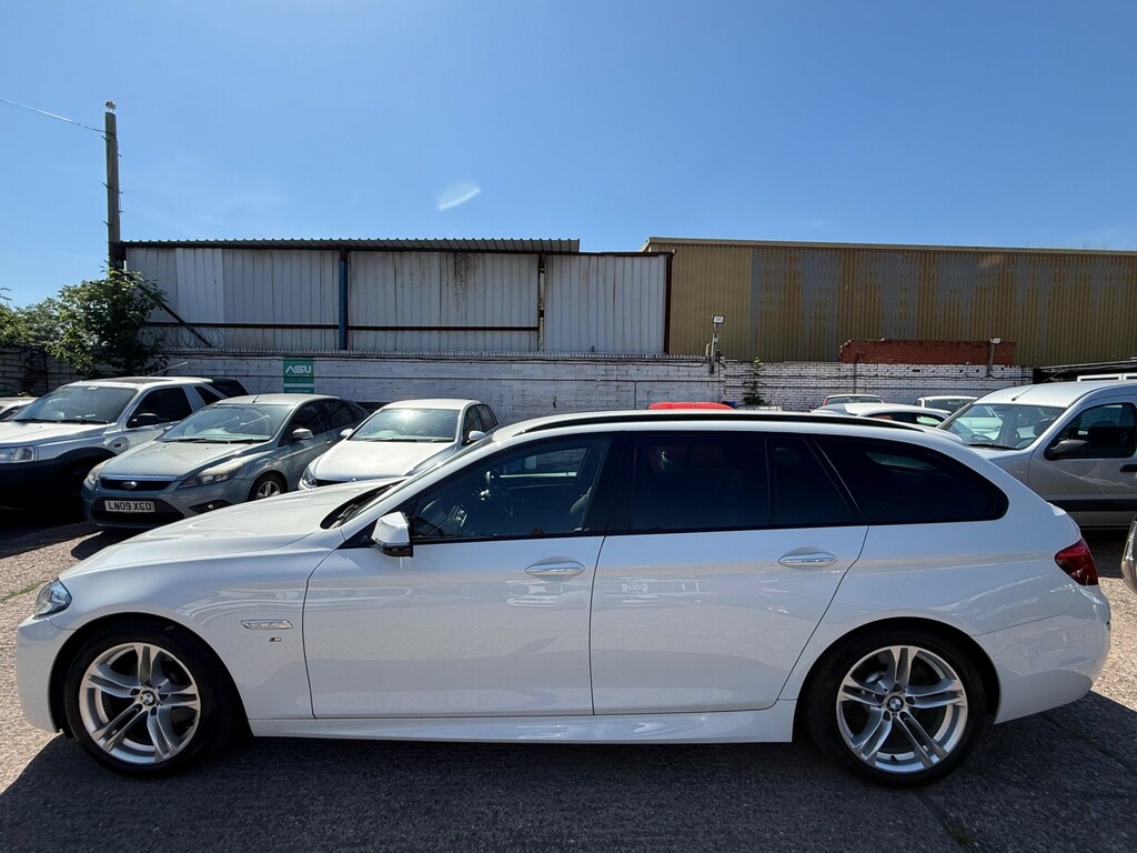 BMW 5 Series 2.0 523D M Sport Touring White #6