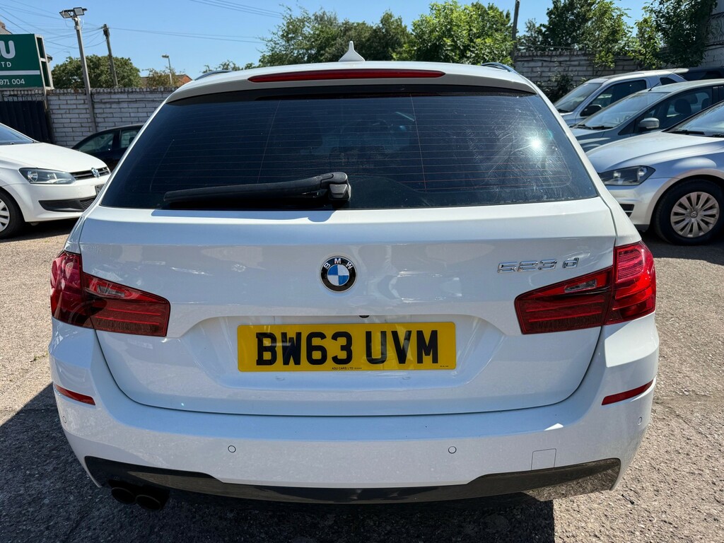 BMW 5 Series 2.0 523D M Sport Touring White #4