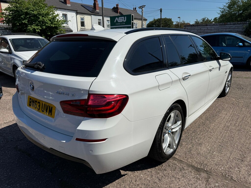 BMW 5 Series 2.0 523D M Sport Touring White #3