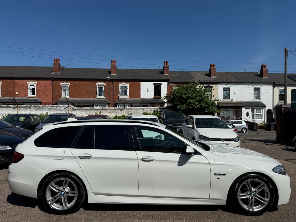 BMW 5 Series 2.0 523D M Sport Touring White #2