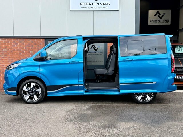 Ford Transit Custom 2.5 320 Duratec 11.8Kwh Sport Combi Van Plu LO74CFJ Blue #3