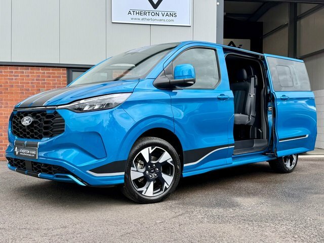 Ford Transit Custom 2.5 320 Duratec 11.8Kwh Sport Combi Van Plu LO74CFJ Blue #4