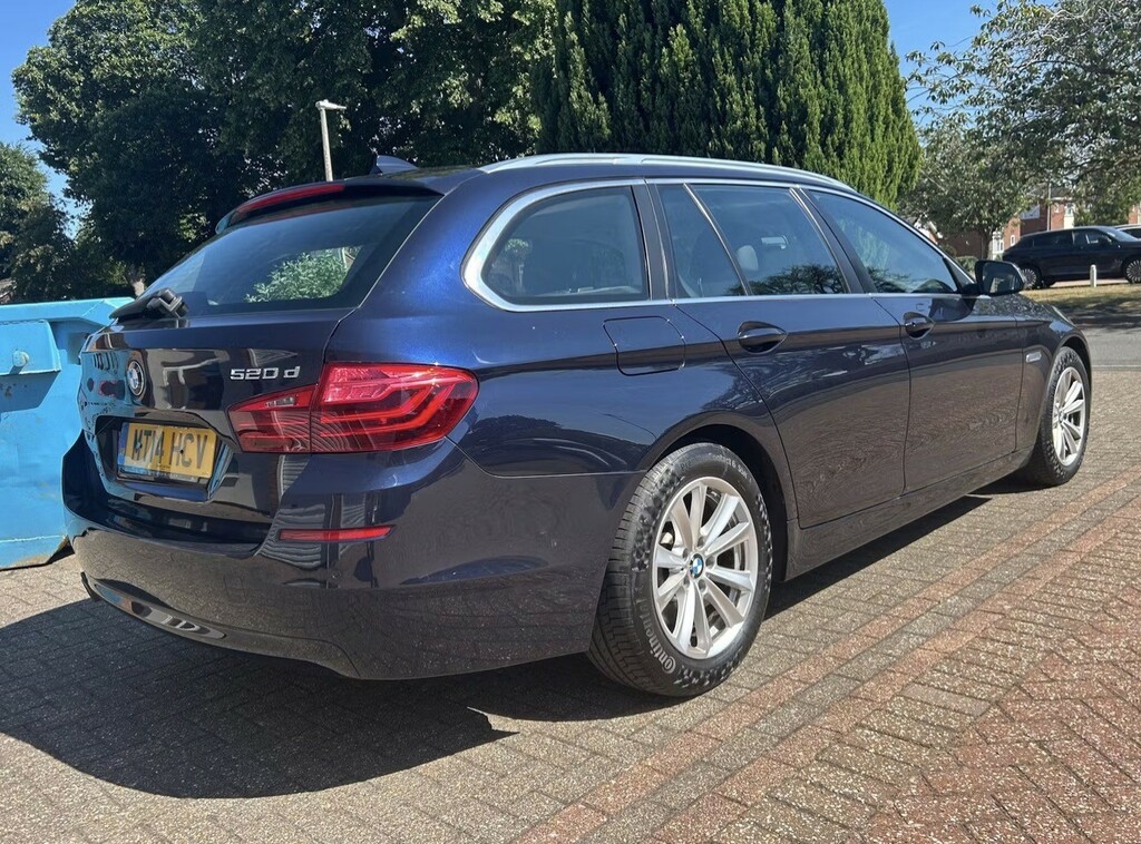 BMW 5 Series 2.0 520D Se Touring Blue #3