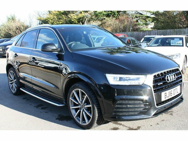 Audi Q3 2.0 Tdi S Line Plus Suv S Tronic Quattr BJ16OTL Black #2
