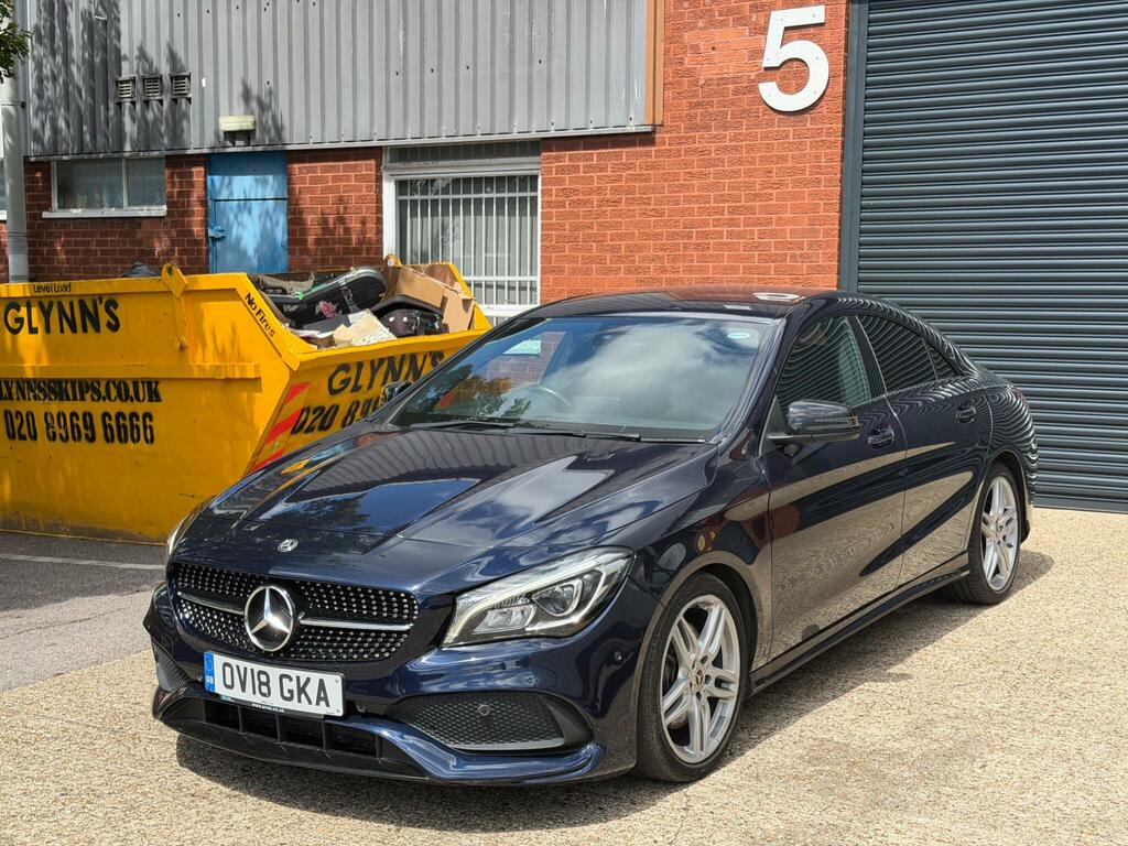Mercedes-Benz CLA Class 2.1 Cla220d Amg Line Coupe 7G-dct Euro 6 Ss OV18GKA Blue #4