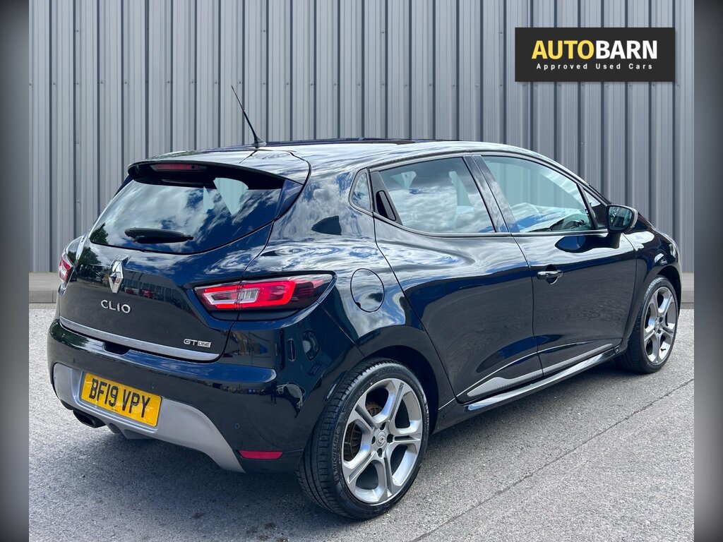 Renault Clio 0.9 Tce Gt Line Hatchback Euro 6 BF19VPY Black #4