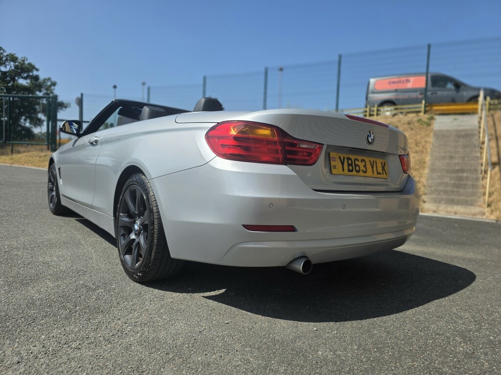 BMW 4 Series Convertible 2.0 420D Se Convertible 2014 Silver #3