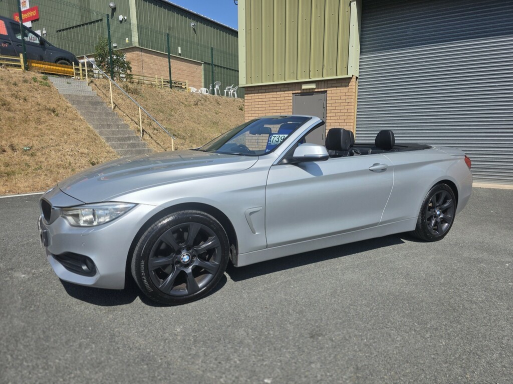 BMW 4 Series Convertible 2.0 420D Se Convertible 2014 Silver #4