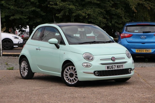 Fiat 500 1.2 Lounge Hatchback Euro 6 S S Green