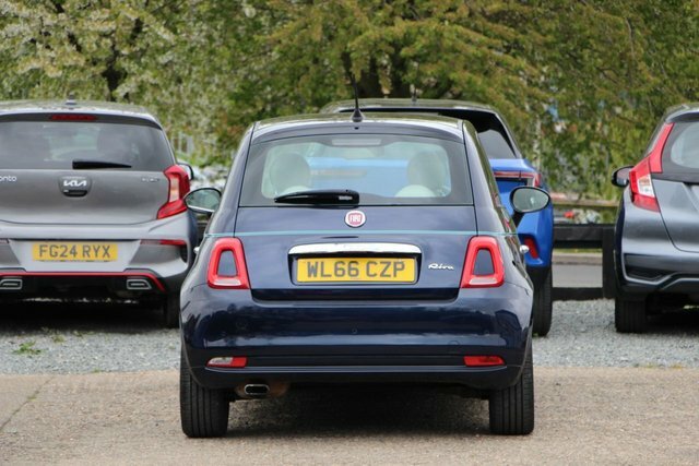 Fiat 500 1.2 Riva Hatchback Euro 6 S S Blue #5