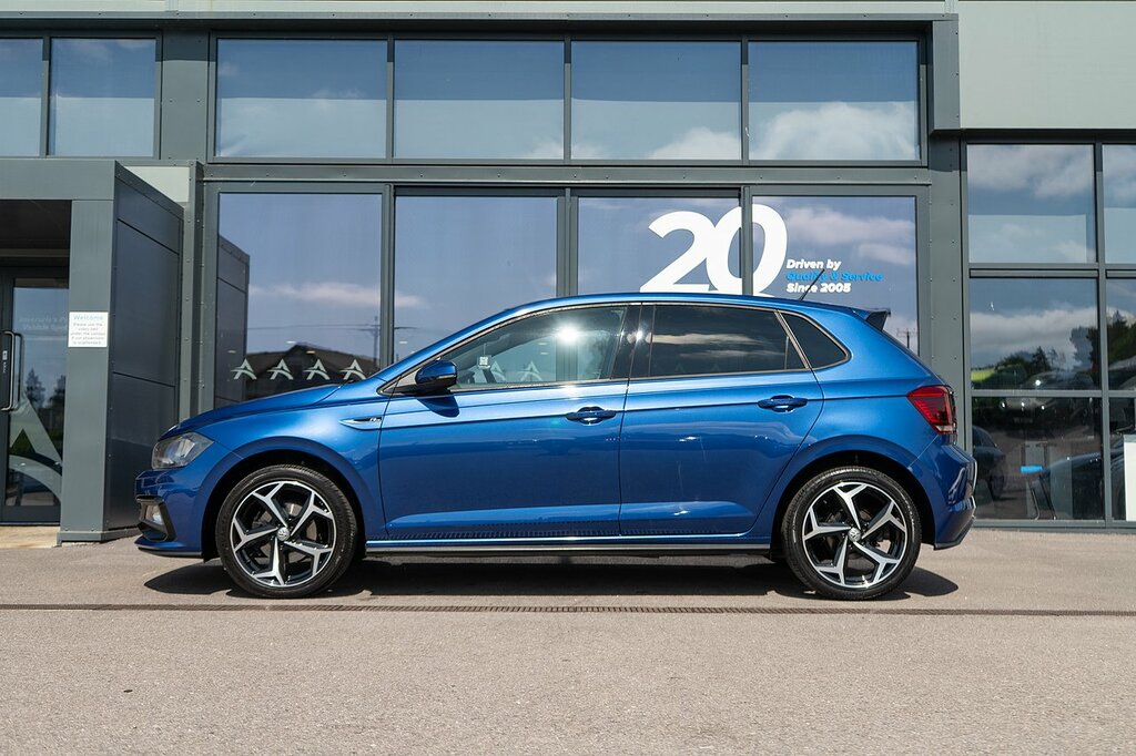 Volkswagen Polo Tsi R-line CP69JVU Blue #3
