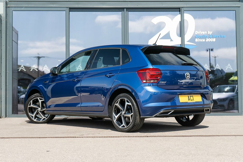 Volkswagen Polo Tsi R-line CP69JVU Blue #2