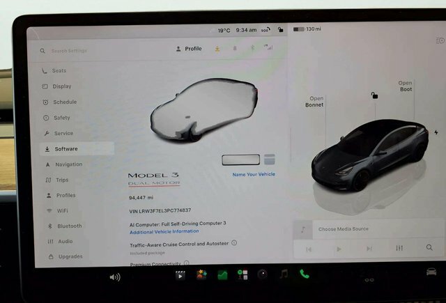 Tesla Model 3 Motor Performance Saloon WU23ERJ Grey #6