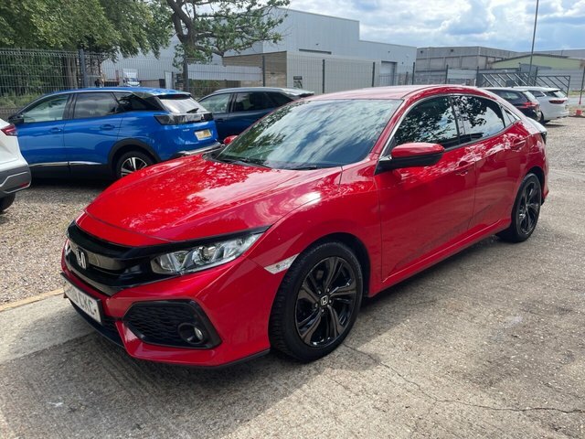 Honda Civic 1.6 I-dtec Sr Hatchback Euro 6 Red #4
