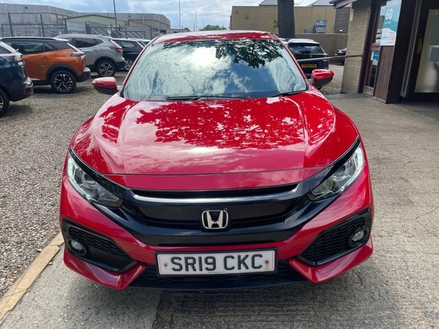 Honda Civic 1.6 I-dtec Sr Hatchback Euro 6 Red #2