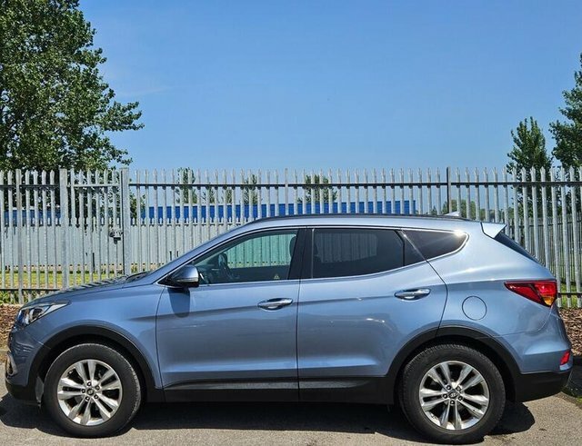 Hyundai Santa Fe 2.2 Crdi Blue Drive Premium Suv 4W YP66WMK Blue #4