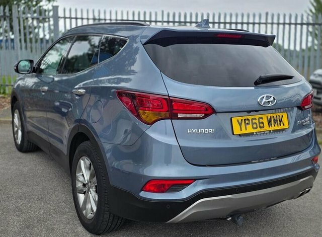 Hyundai Santa Fe 2.2 Crdi Blue Drive Premium Suv 4W YP66WMK Blue #6