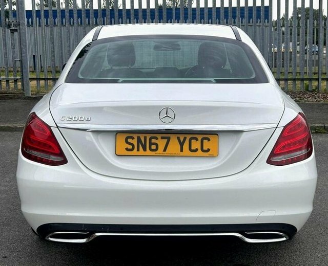 Mercedes-Benz C Class 1.6 C200d Sport Saloon G-tronic Euro 6 White #6